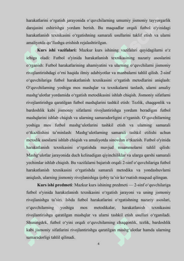 FUTBOL O’YINIDA HARAKATLANISH TEXNIKASINI O’RGATISH 4