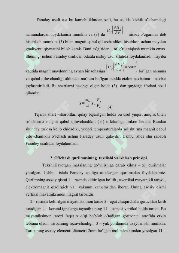 Metallar magnit qabul qiluvchanligini o‘lchash usullari 3