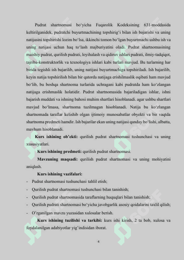 Qurulish pudratining shartnomasi. (2) 4