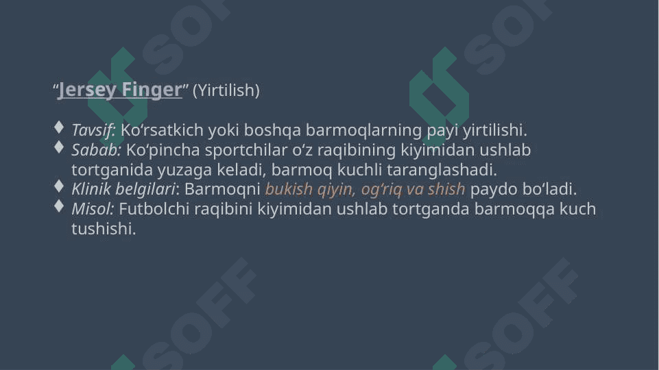 OYOQ VA QOʻL BARMOQLARI PAYLARI SHIKASTLAJISHI 5