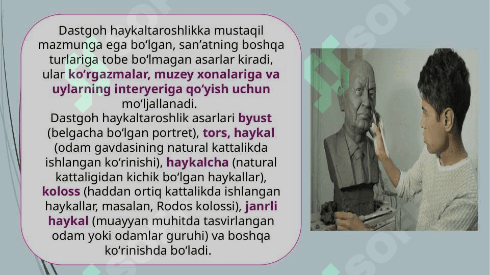 Haykaltaroshlik va  miniatyura san’ati 7