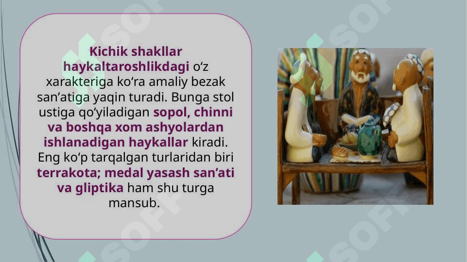 Haykaltaroshlik va  miniatyura san’ati 8