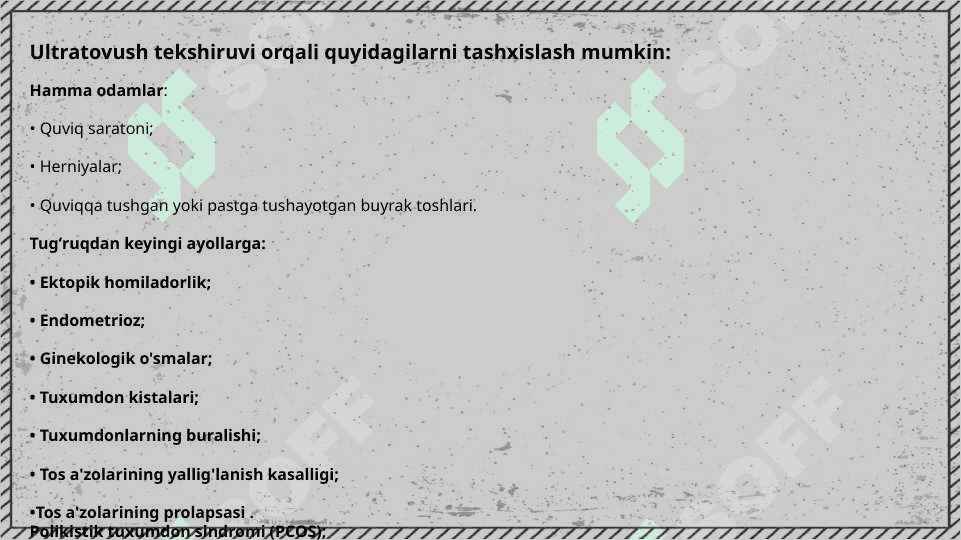 Tos aʼzolari nur tashxisi 6