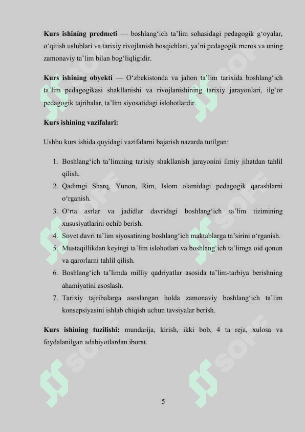 Boshlang'ich ta'lim pedagogikasi tarixi 5