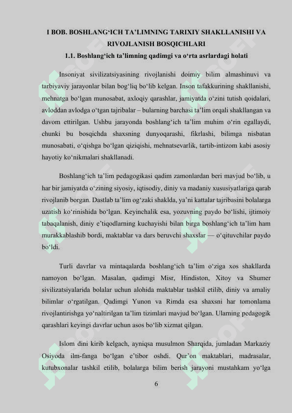 Boshlang'ich ta'lim pedagogikasi tarixi 6