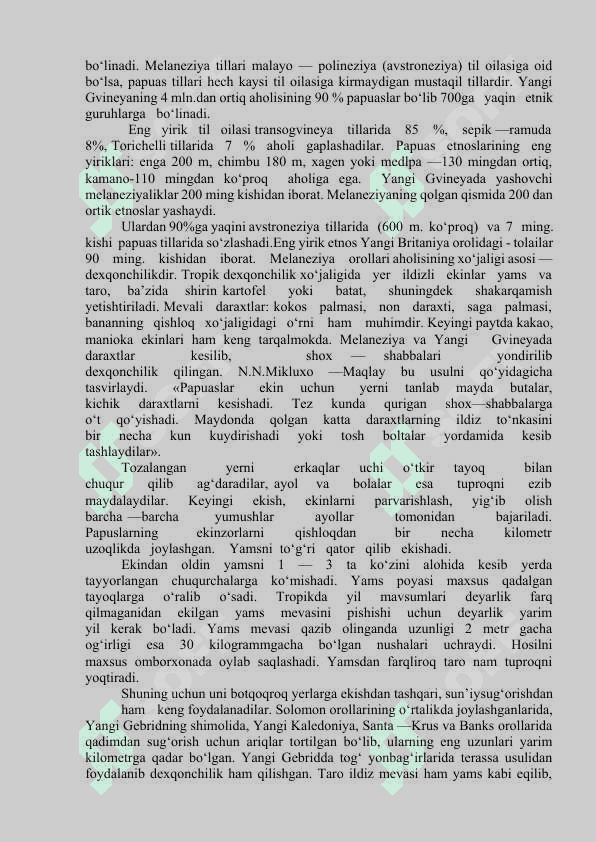 MELANEZIYA XALQLARI 2