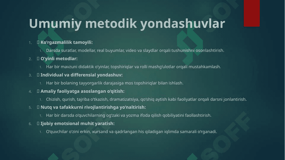Boshlang‘ich sinfda dars o‘tish metodikasi 7