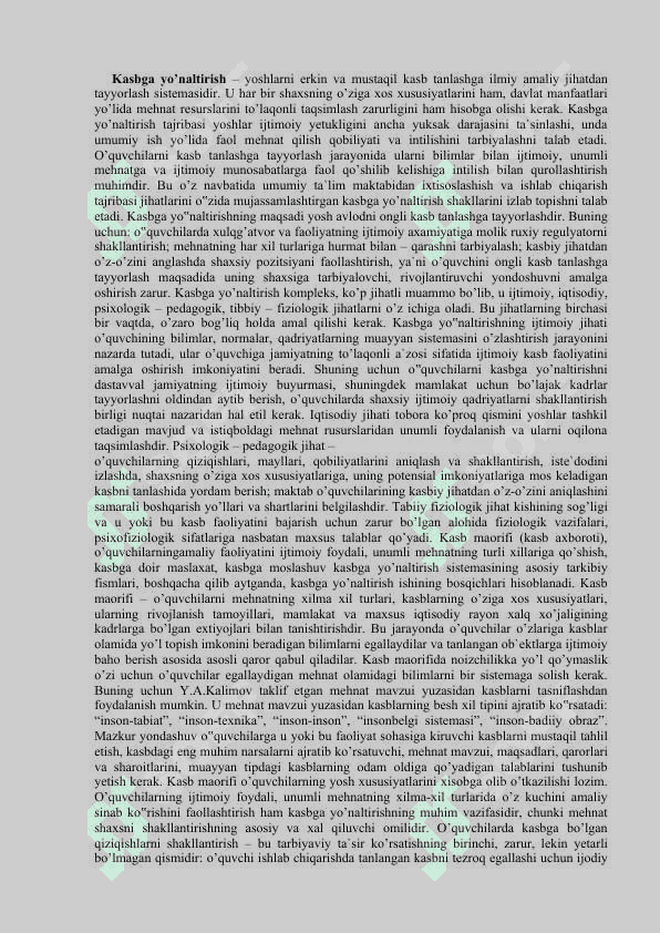 O’YINLAR ORQALI KASB-HUNARGA YO’NALTIRISH 3