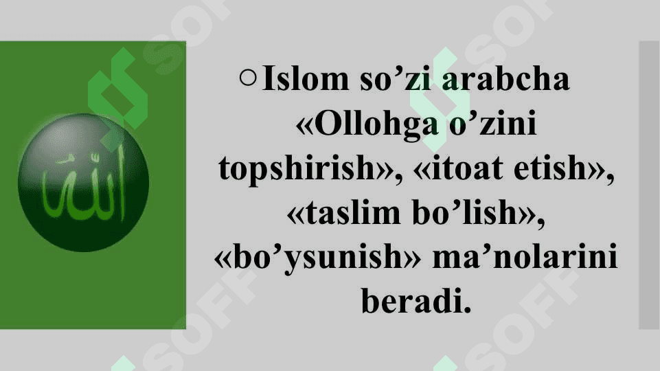 ISLOM DININING TARIXI VA MOXIYATI 3