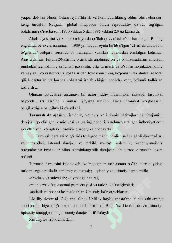 Global demografik muammolar 7