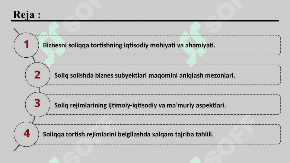SOLIQ REJIMLARI 2