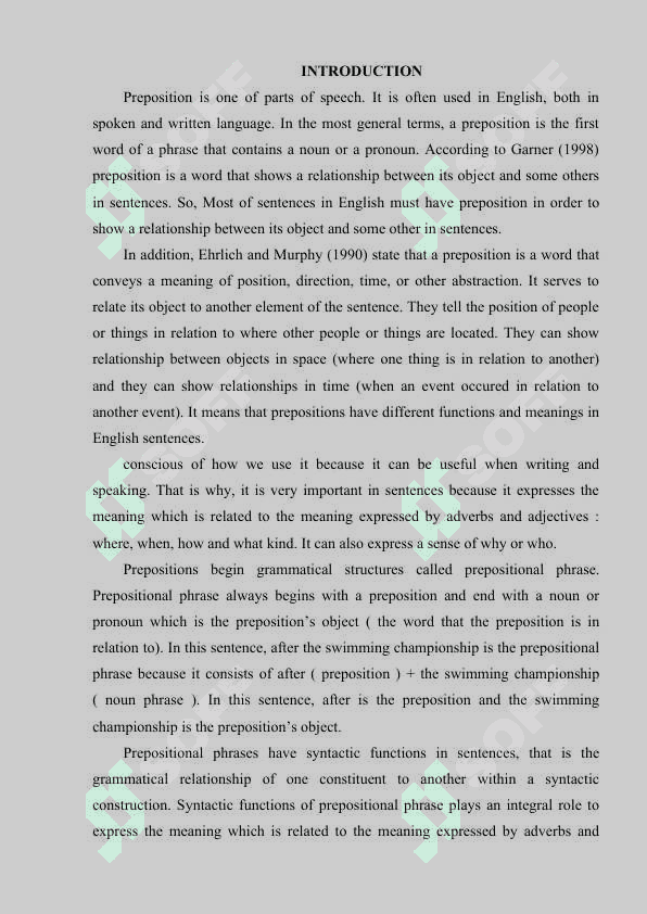 Syntactic functions of the prepositional phrase 2