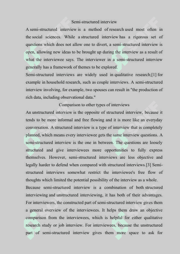 Interviewing (structural, semi-structured, non-structural) 2