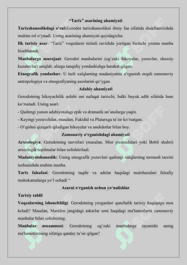 Gerodot va uning “Tarix” asarini o‘rganish 26 3