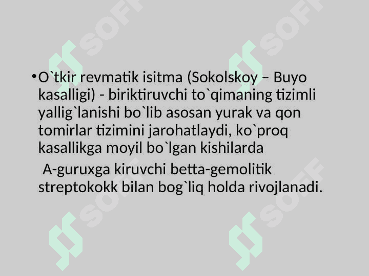 O`TKIR REVMATIK ISITMA 2
