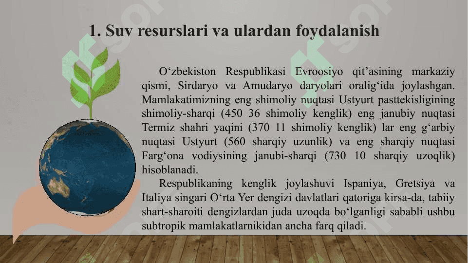 Suv resurslari 2