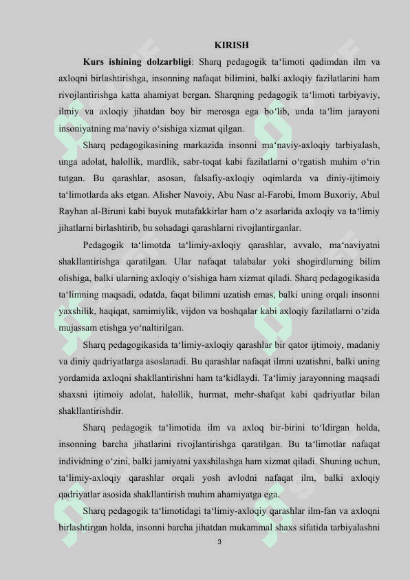 SHARQ PEDAGOGIK TAʻLIMOTIDA TAʻLIMIY-AXLOQIY QARASHLAR 2