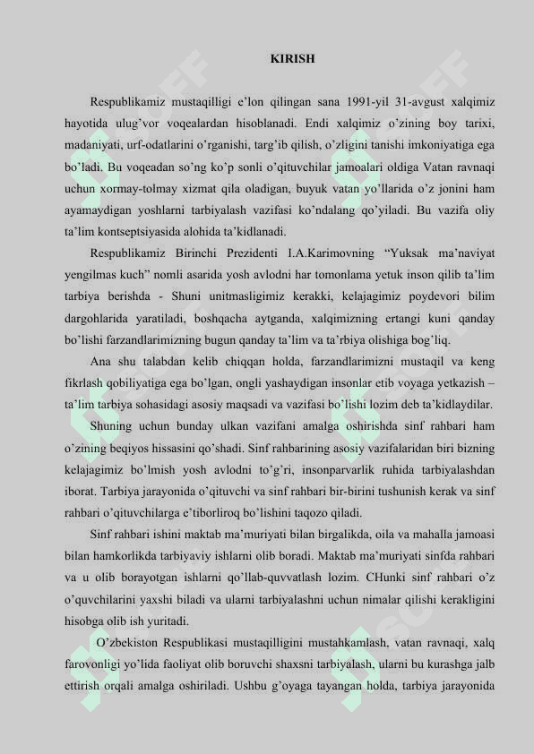 SINFDAN TASHQARI TARBIYAVIY ISHLARNING MAZMUNI, SHAKLI VA METODLARI 2