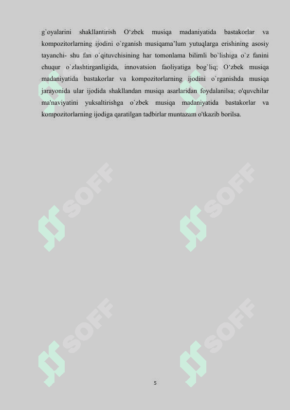 O'ZBEK KOMPOZITORLARI VA BASTAKORLARI ASARLARI 5