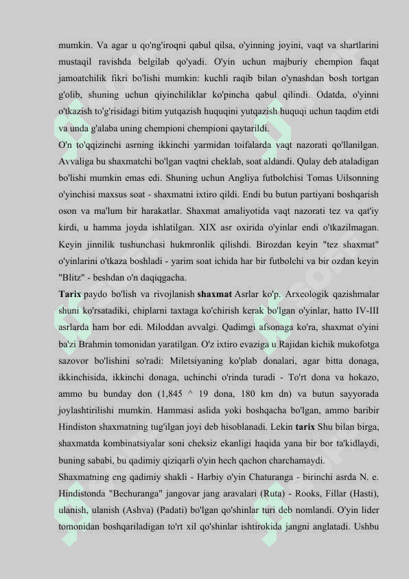 SHAXMAT O'YININING KELIB CHIQISH  TARIXI 4