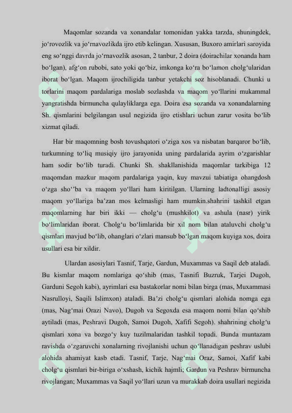 Xorazm maqomlari 5