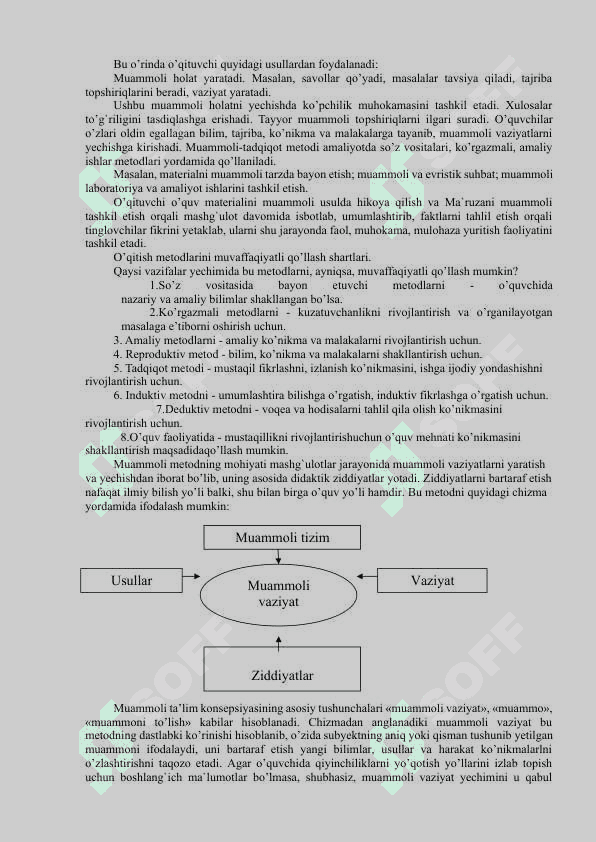 TA’LIM METODLARI VA VOSITALARI 8