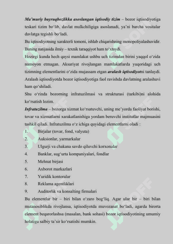 Bozor mexanizmi va uning elementlari - talab, taklif va narx muvozanati 3