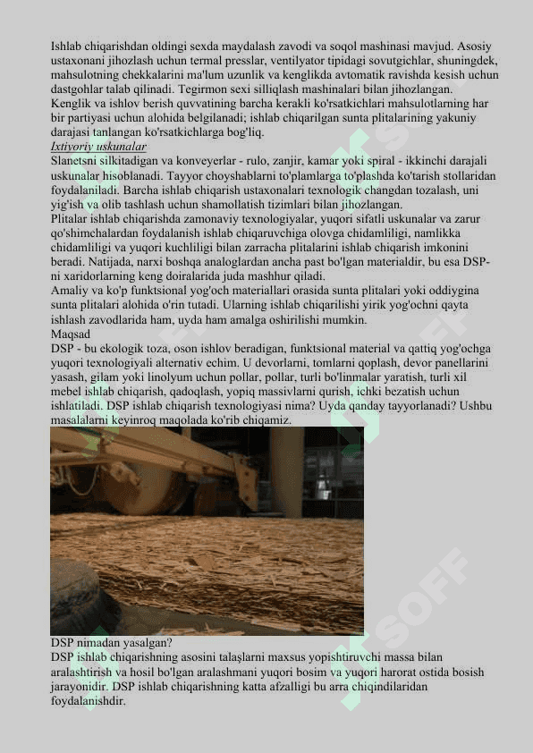 DSP ISHLAB CHIQARISH TEXNOLOGIYASI VA BOSQICHLARI 4