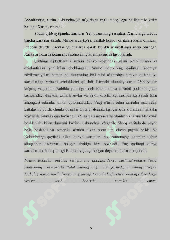 Geografik xaritalar va ularning turlari 4