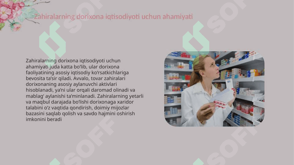 Dorixonalarning tovar zahiralari tahlili 4