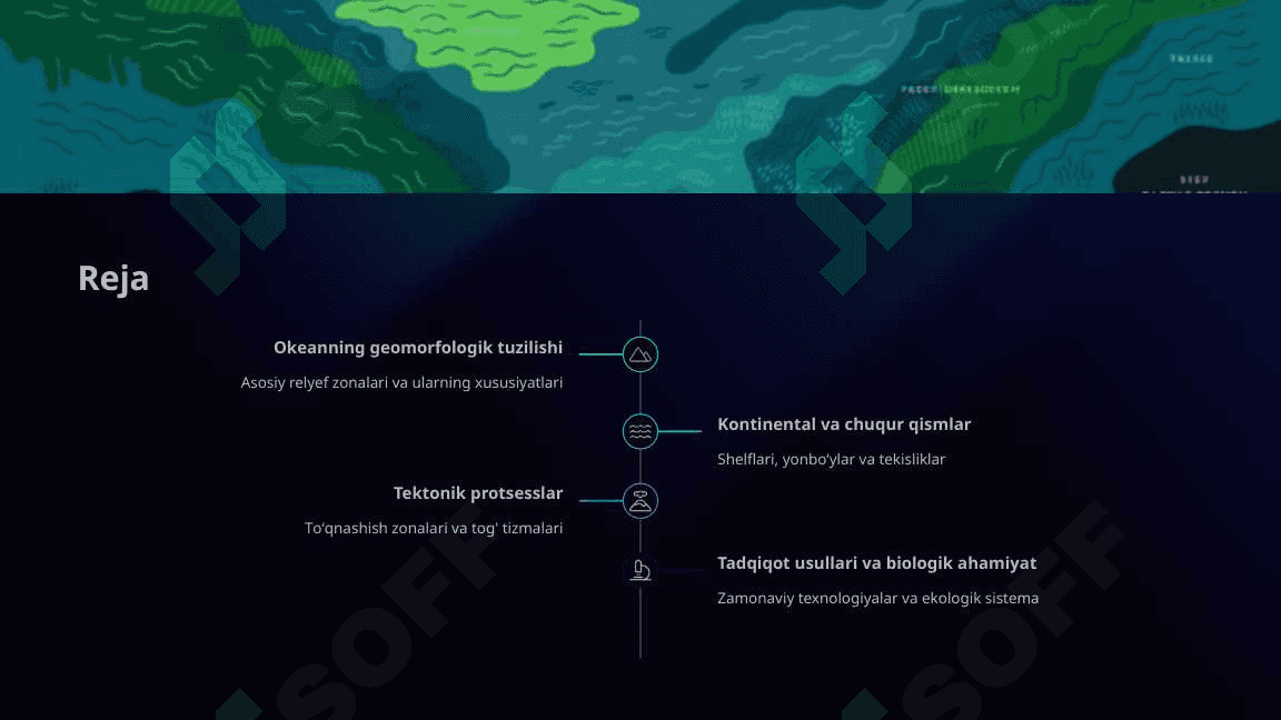 Dunyo okeani suv osti relyefi xususiyatlari 2
