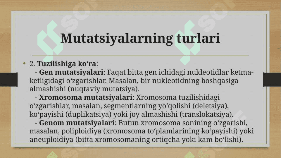 Mutatsiya xavflimi 6