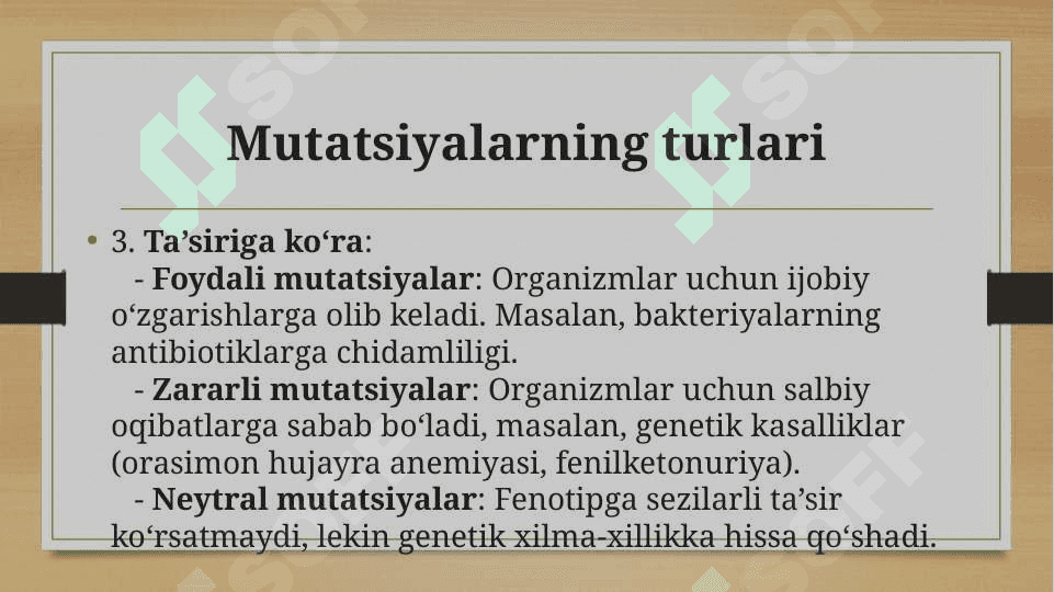 Mutatsiya xavflimi 8
