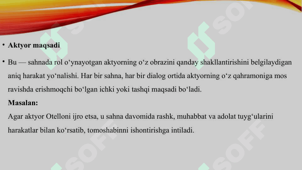 Asar oliy maqsadi va aktyor maqsadi 4