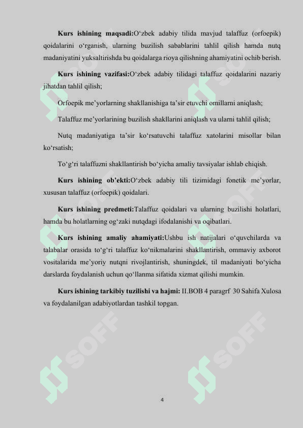 OʻZBEK ADABIY TILIDA TALAFFUZ QOIDALARI VA ULARNING BUZILISHI. 4