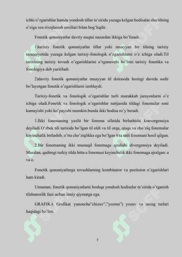 OʻZBEK ADABIY TILIDA TALAFFUZ QOIDALARI VA ULARNING BUZILISHI. 7