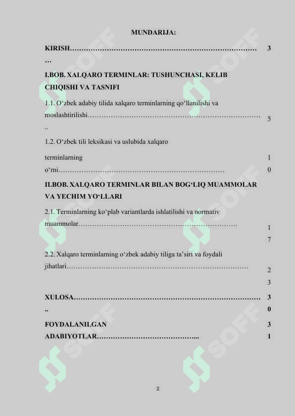 O'ZBEK ADABIY TILIDA XALQARO TERMINLARNING O'RNI 2