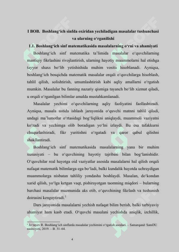 Oxiridan  yechiladigan  masalalar kurs ishi 4