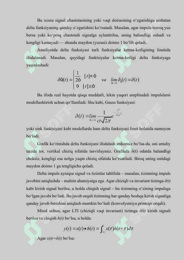 Delta impuls spektri 6