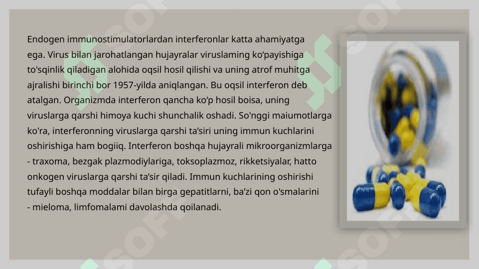 IMMUNITETGA TASIR ETUVCHI MODDALAR 6