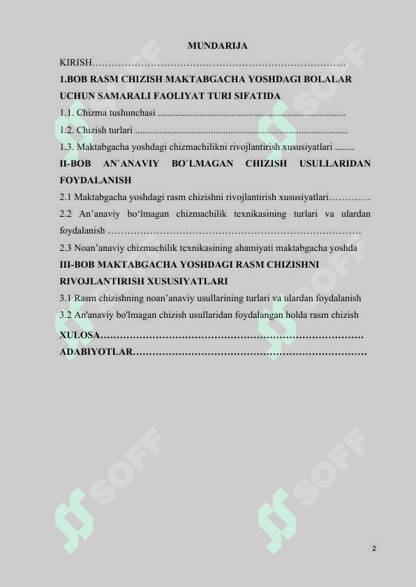 Rasm chizish maktabgacha yoshdagi bolalar uchun samarali faoliyat turi sifatida 2