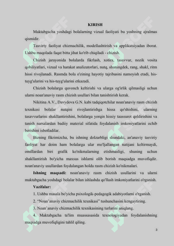 Rasm chizish maktabgacha yoshdagi bolalar uchun samarali faoliyat turi sifatida 3