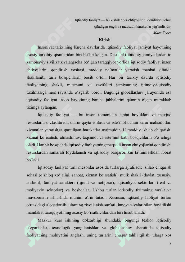 Iqtisodiy faoliyat va uning turlari 3