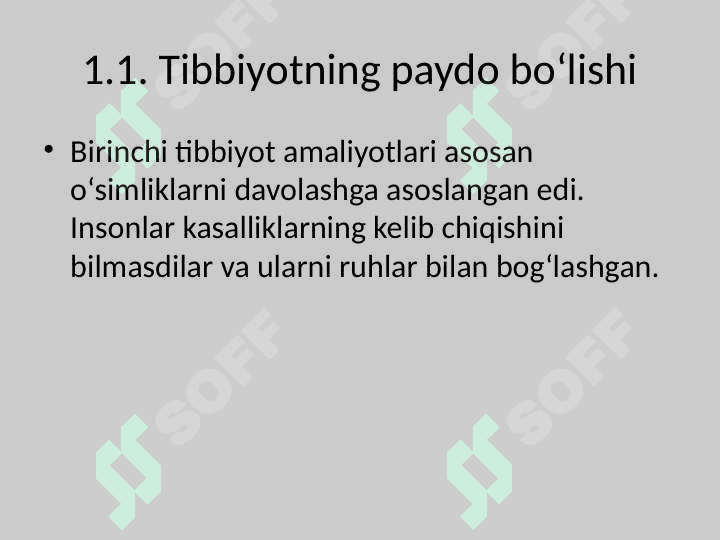 Jahon Tibbiyoti Tarixi 3