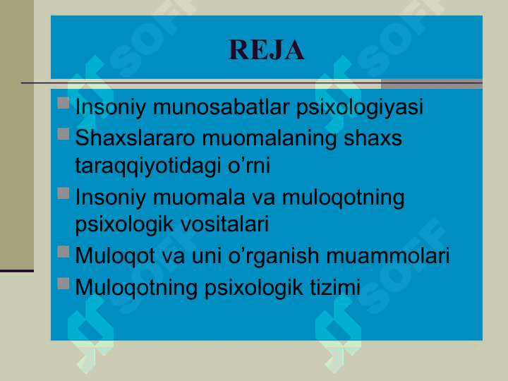 Shaxs insoniy munosabatlar tizimida. Nutq va muomala 3
