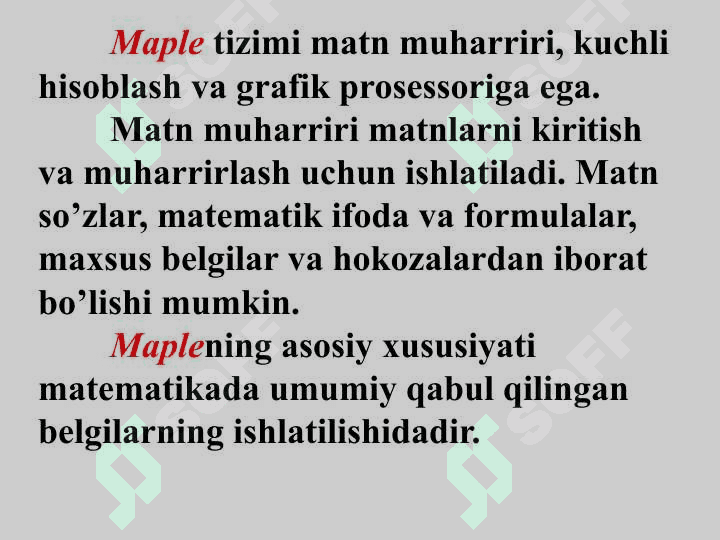 Maple paketining asosiy maqsadi va uning imkoniyatlari 6