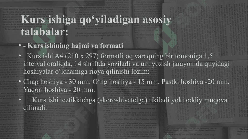 O'quv qo'llanma: ilmiy uslub janrlari va kurs ishi 7