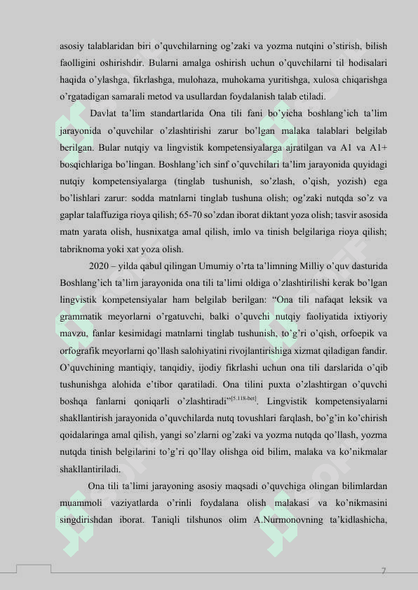 2-sinfda imloviy savodxonlikni shakllantirish yo’llari 7