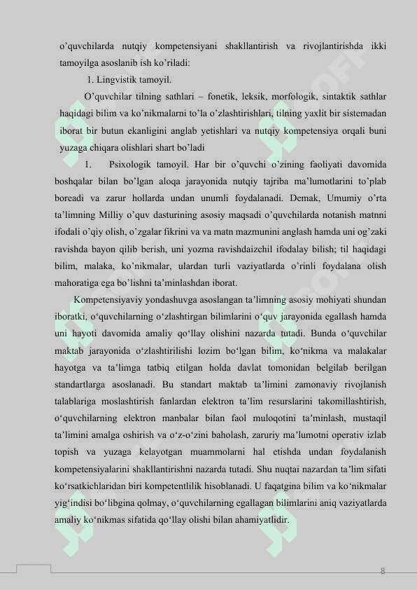 2-sinfda imloviy savodxonlikni shakllantirish yo’llari 8