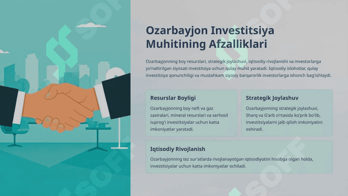Ozarbayjon davlatining investatsiya tahlili 6
